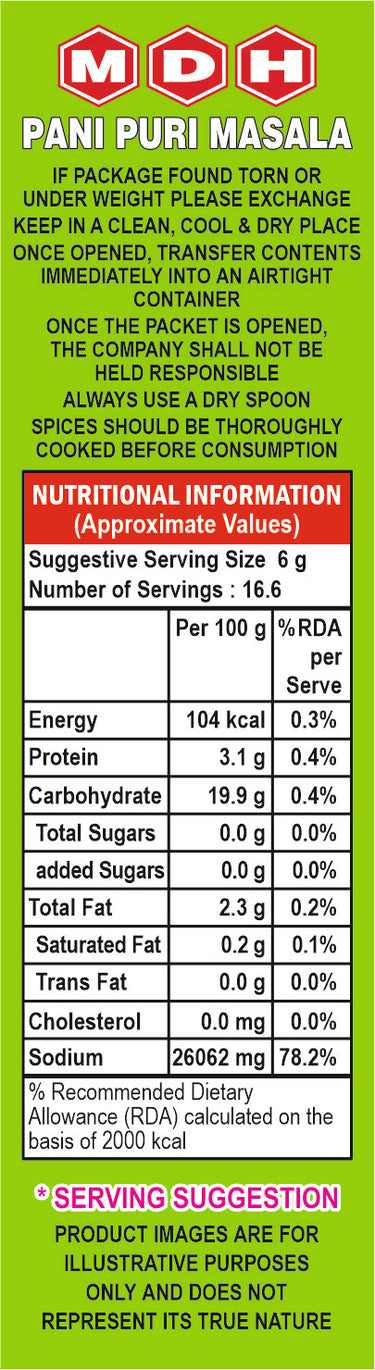 MDH-Pani Puri Masala-100gm